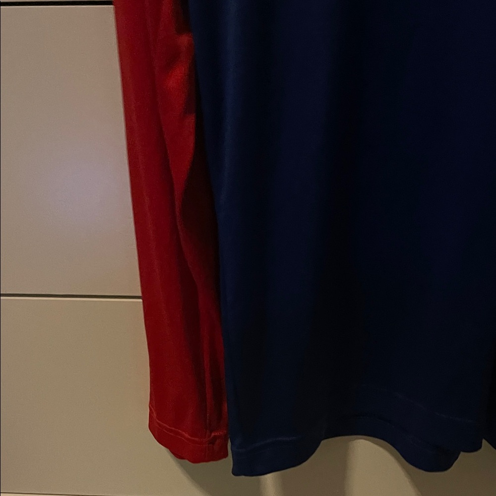NWOT Fanatics Red and Blue Quarter-Zip Pullover - Picture 5 of 8
